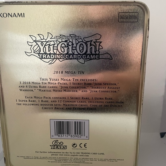 Yu-Gi-Oh tin only… great storage - Picture 2 of 3